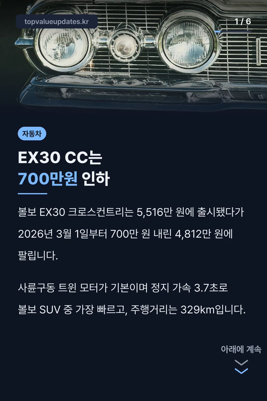 EX30 CC는 700만원 인하